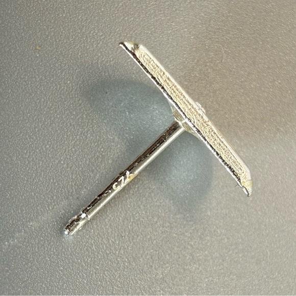 Sterling Silver Cubic Zirconia Lemon Ear Studs - Picture 5 of 13